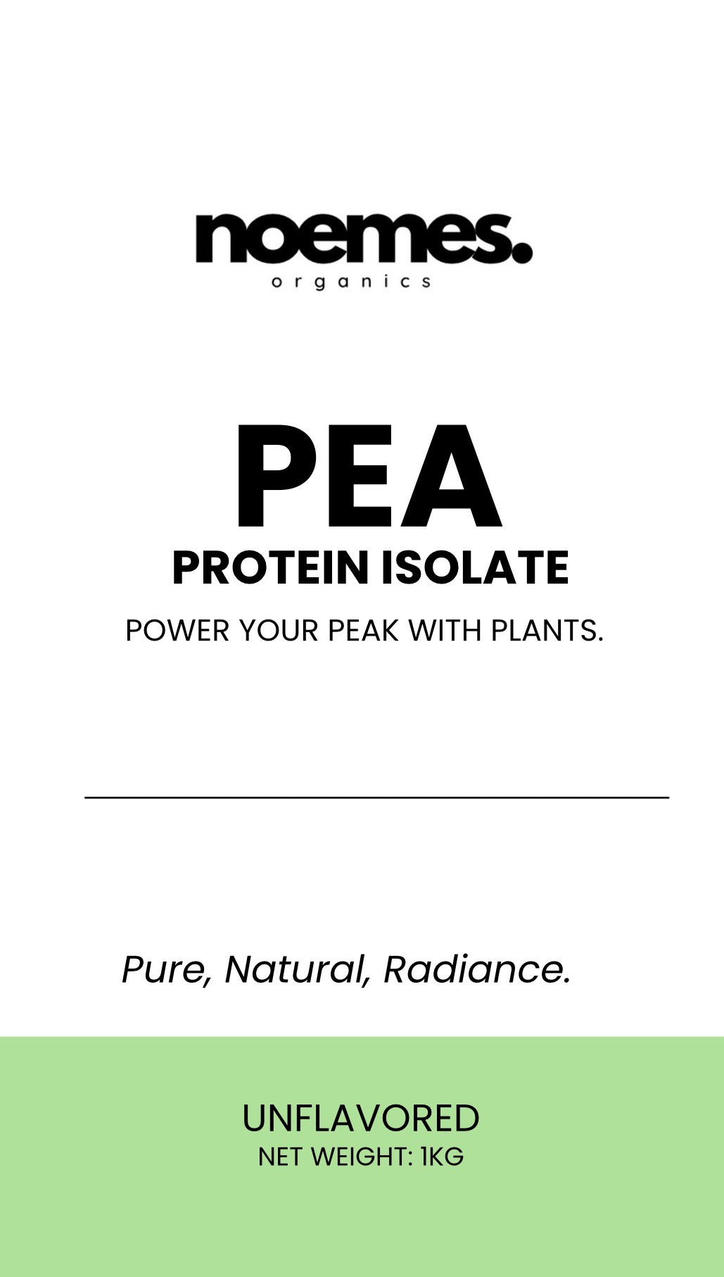 Noemes.Organics Pea Protein Powder Isolate